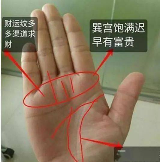 风水堂:男人左手手纹算命图解!